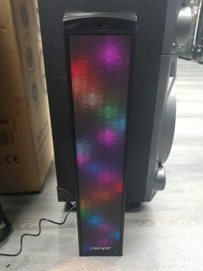 intempo led bluetooth tower speaker